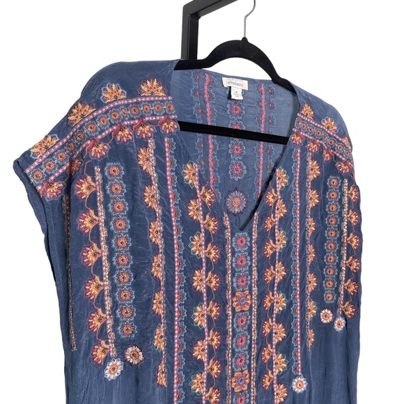 Sundance Catalog Womens Size Medium Dress Embroidered Floral Boho Shift NWOT - Picture 2 of 6